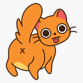 Sass Cat Waterproof Vinyl Window Bumper Sticker Decal 5"