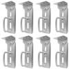 Boat Trailer Bunk Brackets, 8" 8 PCS Galvanized Swivel Top