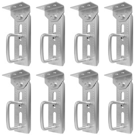 Boat Trailer Bunk Brackets, 8" 8 PCS Galvanized Swivel Top Bunk Bracket Kit with Hardware, Suitable for 1.5" x 3", 2" x 3", 3" x 3" Boat Trailer Crossmember by MECCKLE