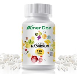 Amer don Zinc Magnesium Calcium & Vitamin D3 Complex Immune & Bone Health 120Capsules