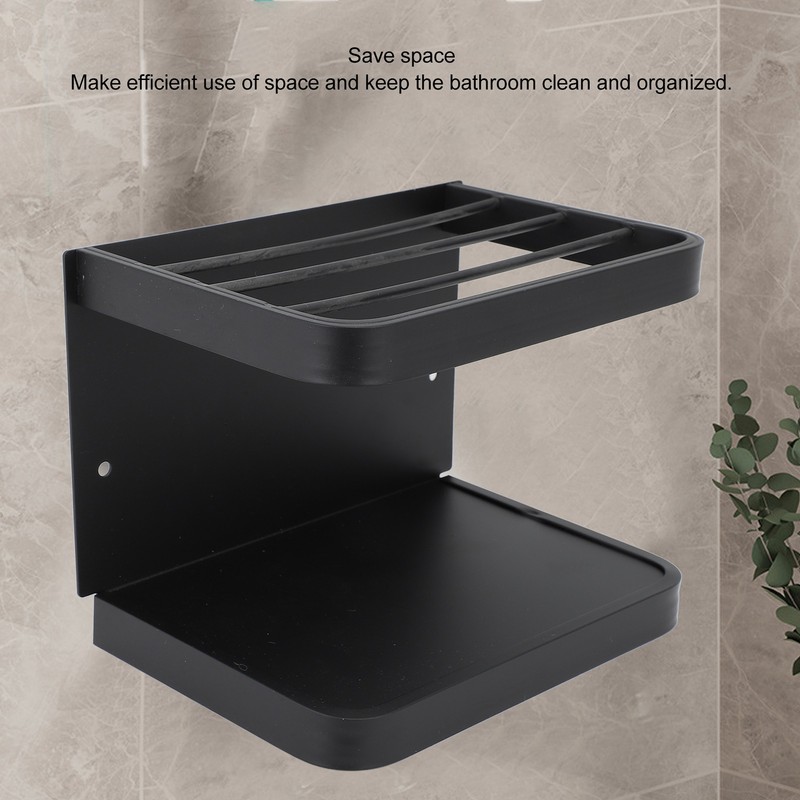 Toilet Paper Shelf Wall Mounted Rustproof Aluminum Toilet Paper Roll