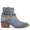 Blowfish Malibu Womens Rally Western Ankle Bootie Denim Blue 6