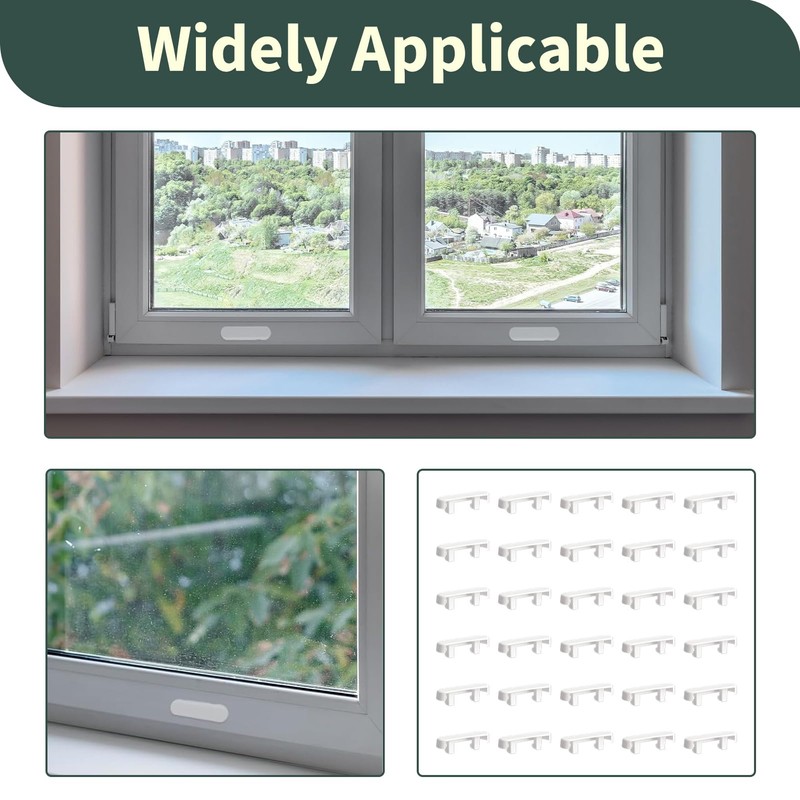 30 PCS Window Drain Caps, Weep Hole Covers for UPVC