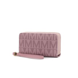MKF Collection Wristlet Wallet for Women, Small Vegan Leather Credit Card Holder with Zipper Coin Pocket Wallet Purse Handbag By Mia K