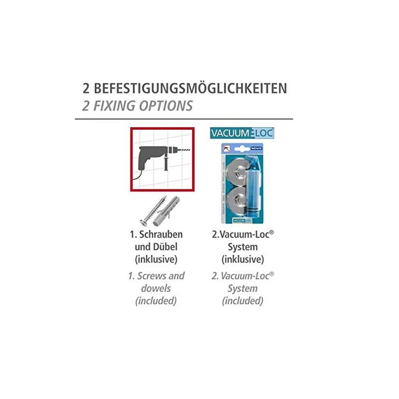 WENKO Vacuum-Loc® Wandhaken Duo Capri