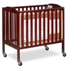Dream On Me 3-in-1 Folding Portable Crib, Cherry, Large