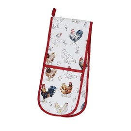 Ulster Weavers Farm Birds Double Oven Glove