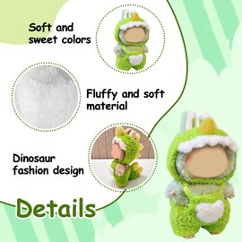 2025 New Clothes for Doll, 17cm Clothes Set for Doll, Keychain Accessories for Dolls, Faking Animal Style Outfit for 17cm Doll Jumpsuit