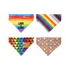 PET SHOW 4 Pack Pride Month Dog Bandanas Slide on
