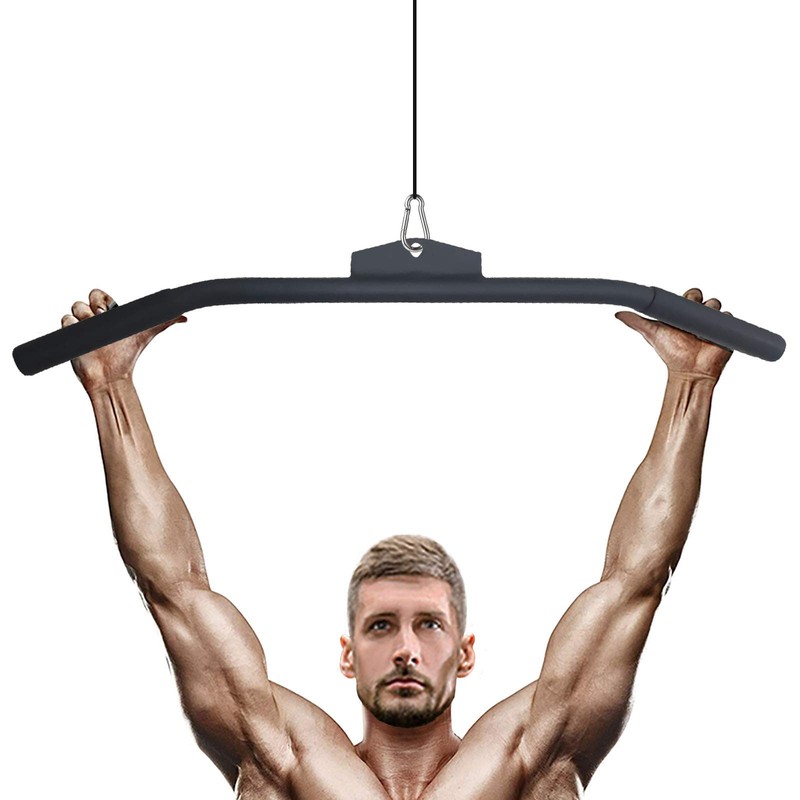 Cable Machine Lat Pulldown Attachments - 29/39/48 Inch Wide Grip