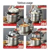 Xuthusman 304 Stainless Steel Steamer - Stackable 5 Levels with