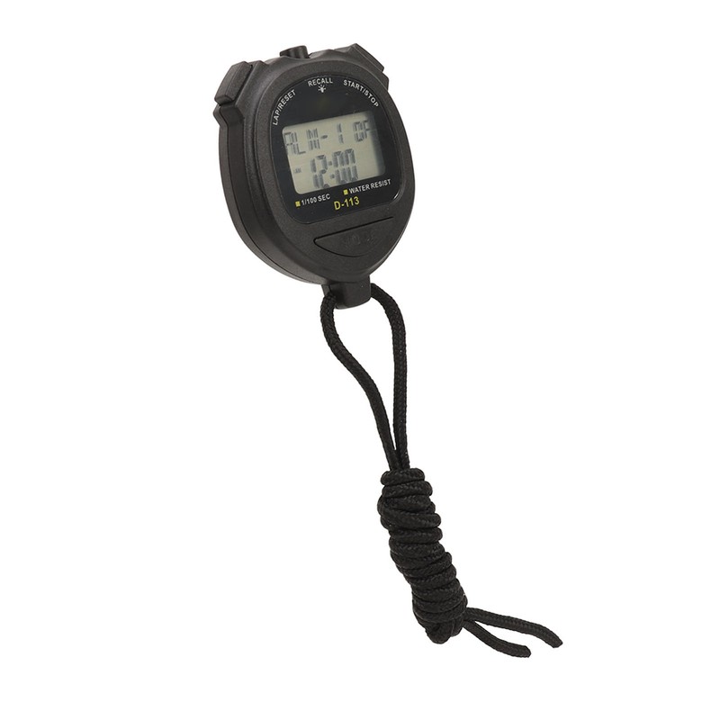 Digital Stopwatch 60 Lap Memory Split Sport Timer Waterproof with