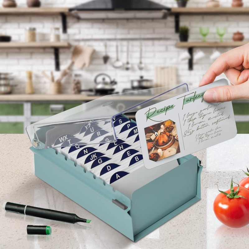 Acrimet 3 x 5 Card File Holder Organizer Metal Base