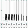 Geiomoo Bottle Brush, Bottle Hose Brush Set, Cleaning Brushes for