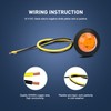 Nilight 50 PCS 3/4” Round Clearance LED Front Rear Side