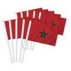 10 PCS Morocco Handheld Small Flag, Moroccans Hand held Mini