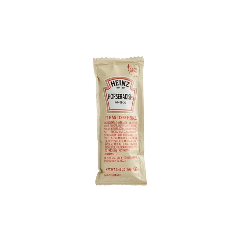 Horseradish Packets, Heinz 12 Gram, 25 pcs.