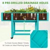 LUE BONA Raised Garden Bed with Wheels, 48 * 16.7