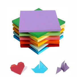 CHENLONB Colorful Origami Paper, 10 Colors, 5.9 inches (15 cm), Set of 200, Both Sides Same Color, DIY Paper, Craft Decoration, Craft Paper, Chiha Crane