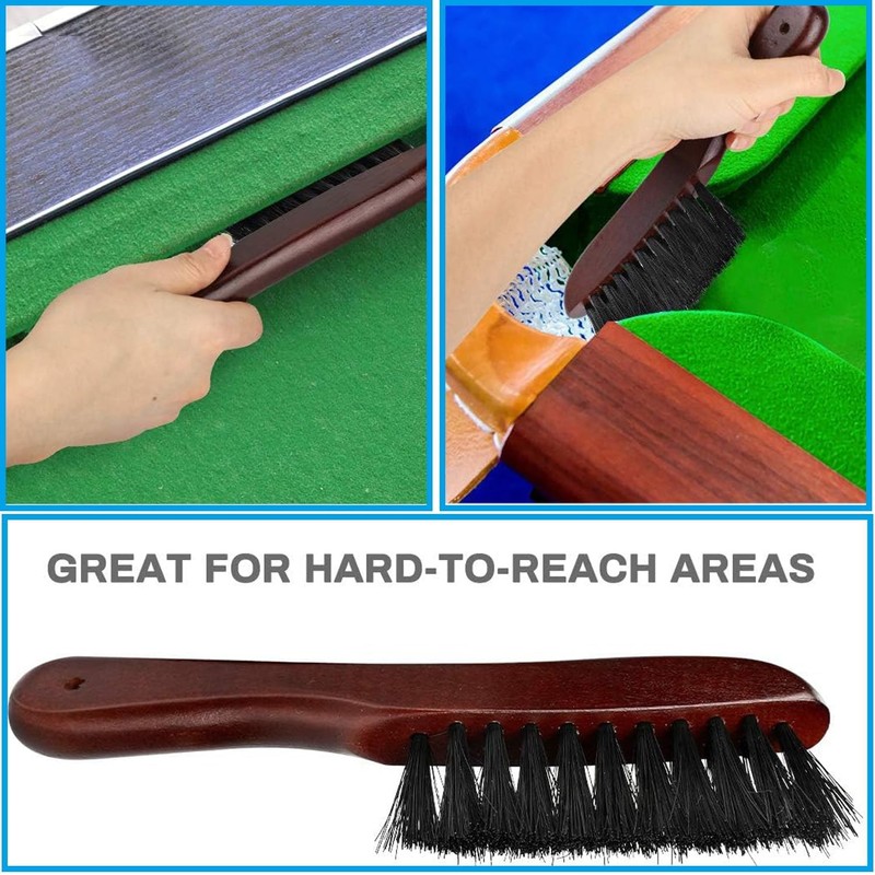 Mtxorvix 9Inch 100% Soild Wooden Handle Pool and Rail Brush