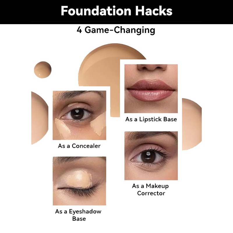 Elite Eves Face Liquid Foundation - Oil-Control Matte Waterproof Lasting