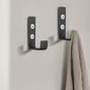 Qeapug Pack of 4 Heavy Duty Wall Hooks, J Shape