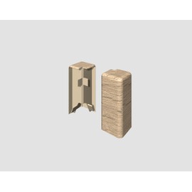 EGGER Outer Corner 6cm Cubic Oak Medium Brown Pack of 2
