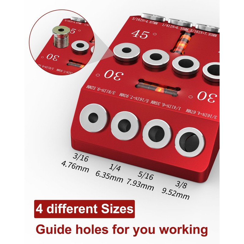 30 45 90 Degree Angle Drill Guide Jig for Hand