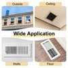 sourcing map 1Pcs Square Magnetic Vent Covers, 12"x12" Floor Air