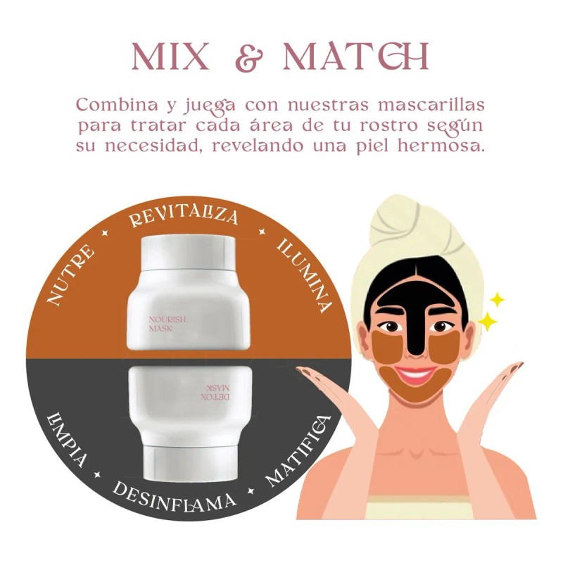 Mascarilla Hidratante Arcilla Roja Nourish Mask Nunun Skin