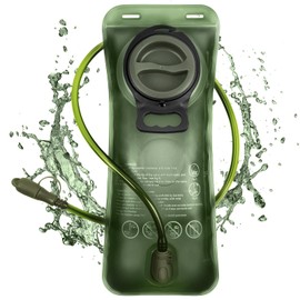 flintronic Hydration Bladder, 2L Leak Proof Water Bladder, BPA Free Water Reservoir with Insulated Tube, Hydration Pack Replacement for Outdoor Hiking Camping Cycling