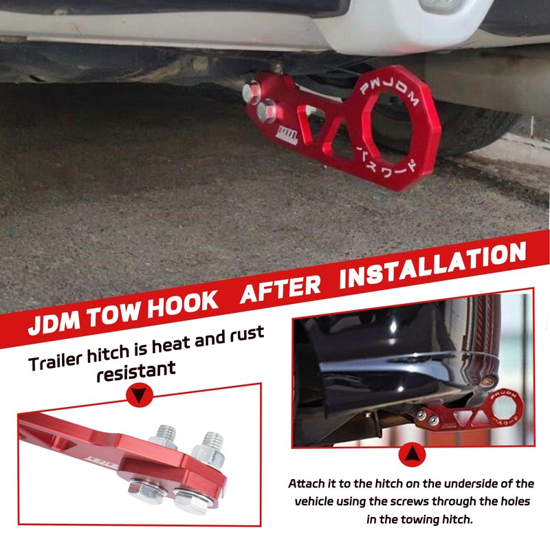 VenxyKod Rear Tow Towing Hook for Universal Car Auto Trailer