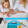 Tdfronien 2 Packs 12 Inch Plastic Ruler and 6 Inch