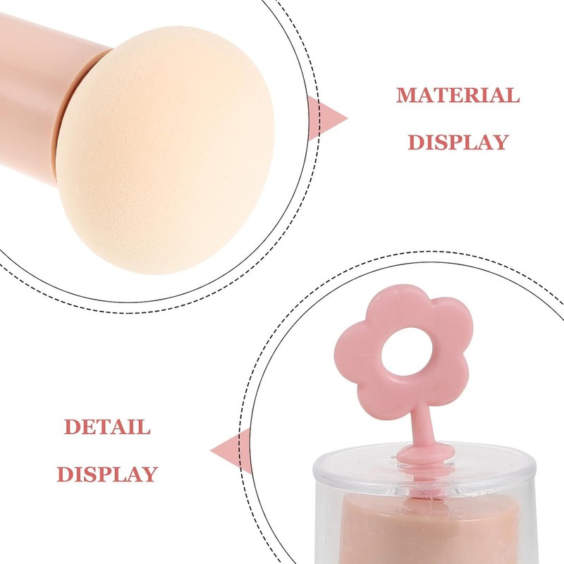 5 Piezas Esponja de Maquillaje en Forma de Champiñón con