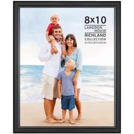 Langdon House 8x10 Black Picture Frame - Distinguished Edging for Classic Style - Richland Collection