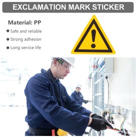 Healeved 5 Pcs Danger Exclamation Mark Stickers Exclamation Mark Warning Sign Exclamation Mark Signs Car