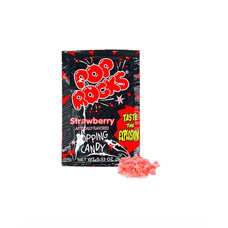 Pop Rocks Strawberry Bulk (0.33oz) - 72 Pack of Straw