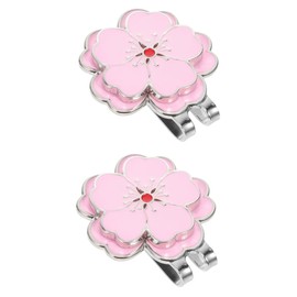 TEHAUX 2pcs Golfs Hat Clip Marker Adornment for Golfing Supply Convenient Hat Marker for Caps Belts and Shoes for Golf Enthusiasts