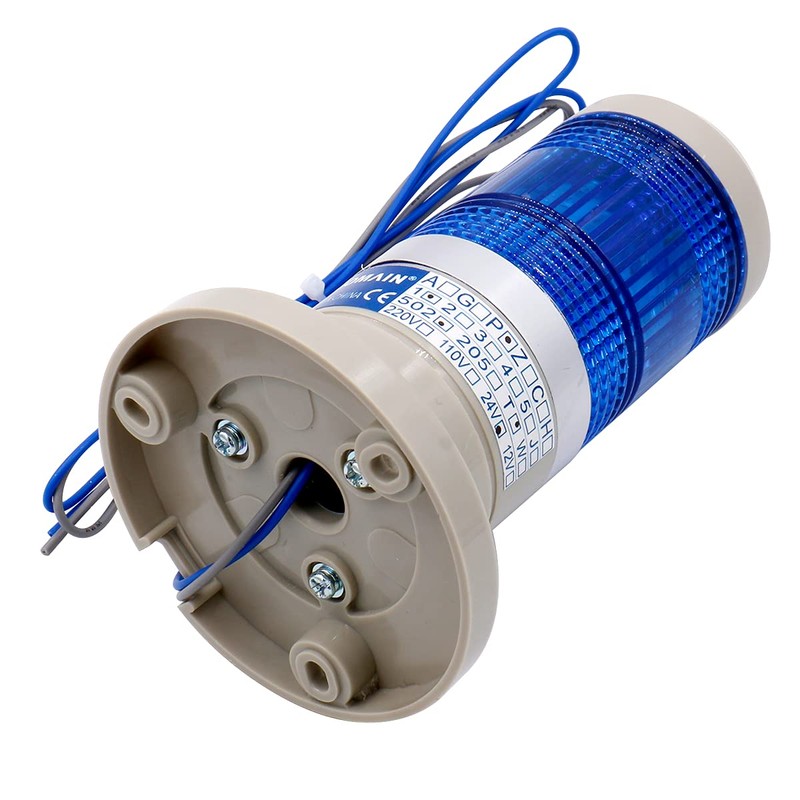 Baomain Warning Continuous Light 24V DC Industrial Blue LED Signal