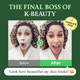 FULLY Green Tomato Pore Cleanser, Cardi B’s Clay Mask Cleanser for Deep Pore Cleanse & Pore Minimizer, Blackhead & Sebum Control, Gentle Face Wash for