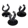 Aqua Della, Suction Cup with Clip 3pcs - 12/16mm Black