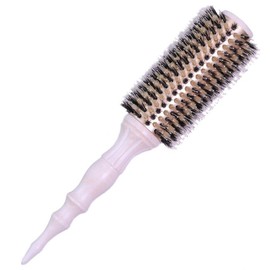[Roll King] Missol Blanc Sole Plate Dry Roll Bit Pig Hair Brush + Transparent Pearl Tweezers, 1, No. 7 Tweezers, 1 / [롤킹] 미쏠 블랑 열판 드라이 롤빗 돈모브러쉬+투명 펄핀셋, 1개, 7호핀셋1개