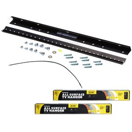 Hangman 32" to 80" All Surface TV Hanger Up to 100 lbs Low Profile VESA No Stud Wall Mount Brick Concrete Wood Drywall (Pack of 2) WD2060-2