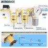 TAILONZ PNEUMATIC 1/4 Inch BSP 3 in 1 Air Filter
