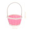WHAMVOX 6Pcs Mini Plastic Woven Baskets for Easter Egg Decoration