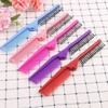 [Lungs_62] Foldable Portable Comb Double Comb Hair Comb (46432073) - Purple/FREE / [룽스_62]접이식 휴대용빗 이중빗 헤어빗 (46432073) - 퍼플／FREE