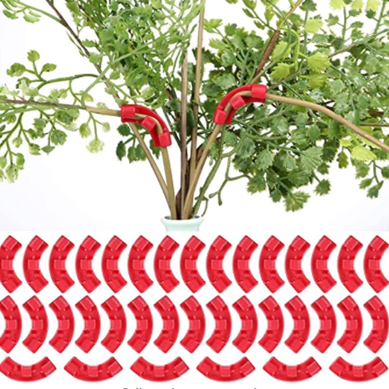 Upluckey 100 Pcs 90 Degree Plant Bender Reuseable LST Clips
