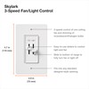 Lutron Skylark Fan Switch and Light Dimmer, 3-Speed Fan and