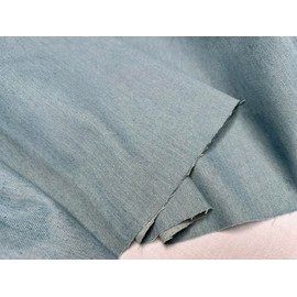 Denim Jeans Fabric Cotton Material Dressmaking Light Upholstery Dressmaking Home Decor - 180cm Wide (Light Blue, 1 Metre)