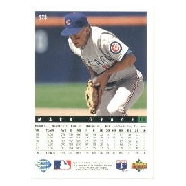 1993 Upper Deck #573 Mark Grace [Misc.]